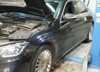 Замена водяного насоса (помпы) Mercedes w222 3.5tdi m656 в автотехцентре Mercedes-Benz plus